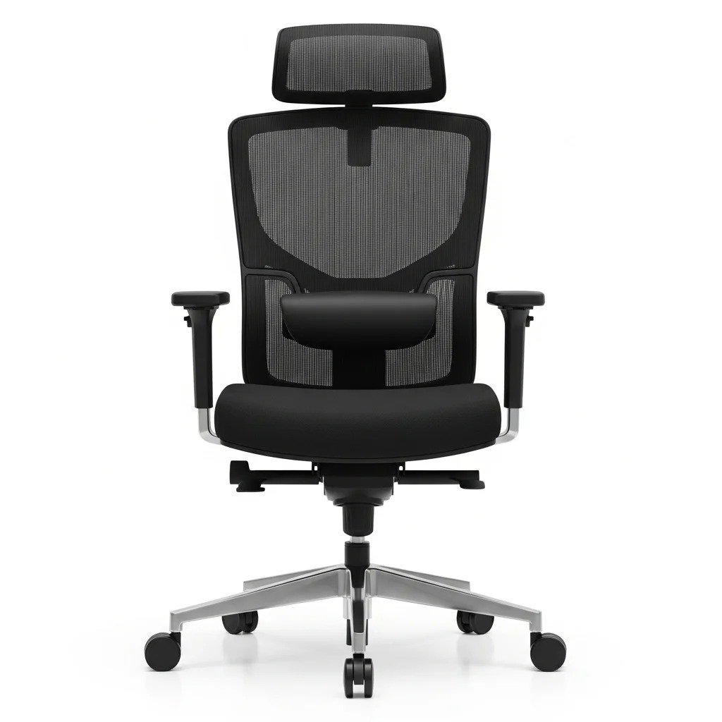 Ergonomic High Back Office Chair with Adjustable Lumbar Support